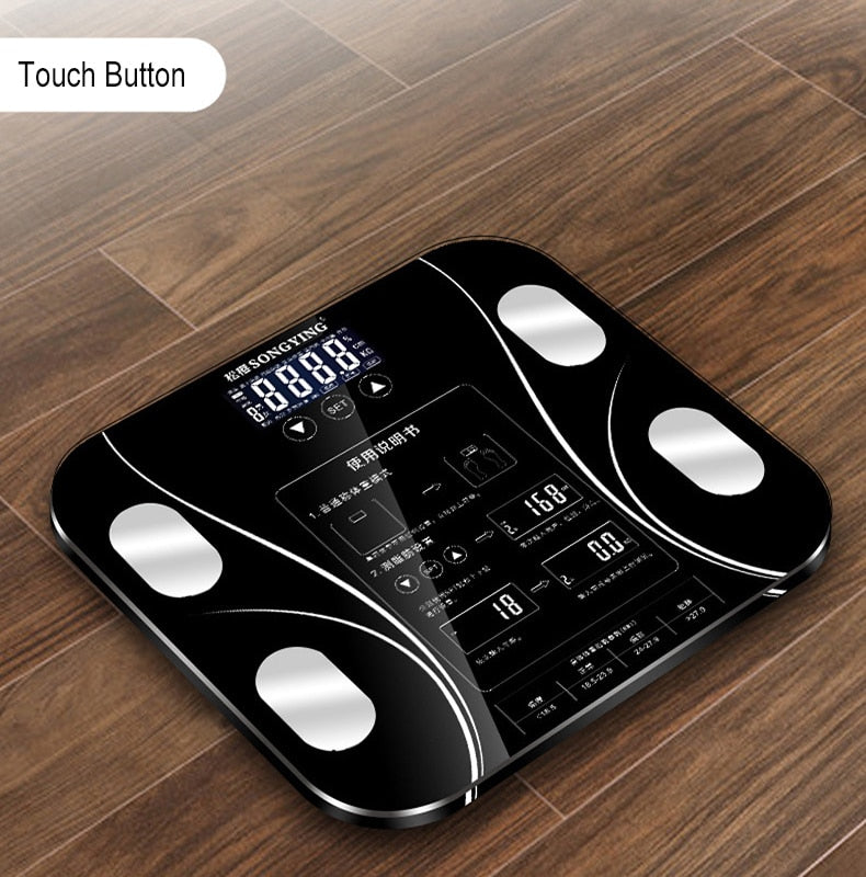 27062414 13 Body Index Electronic Smart Weighing Scales Bathroom Body Fat bmi Scale Digital Human Weight Mi Scales Floor lcd display - jurk.store