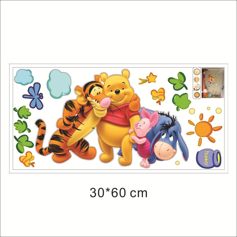 27062472 Kindergarten Children's Room Cartoon Zoo Bears Removable Wall Stickers - jurk.store