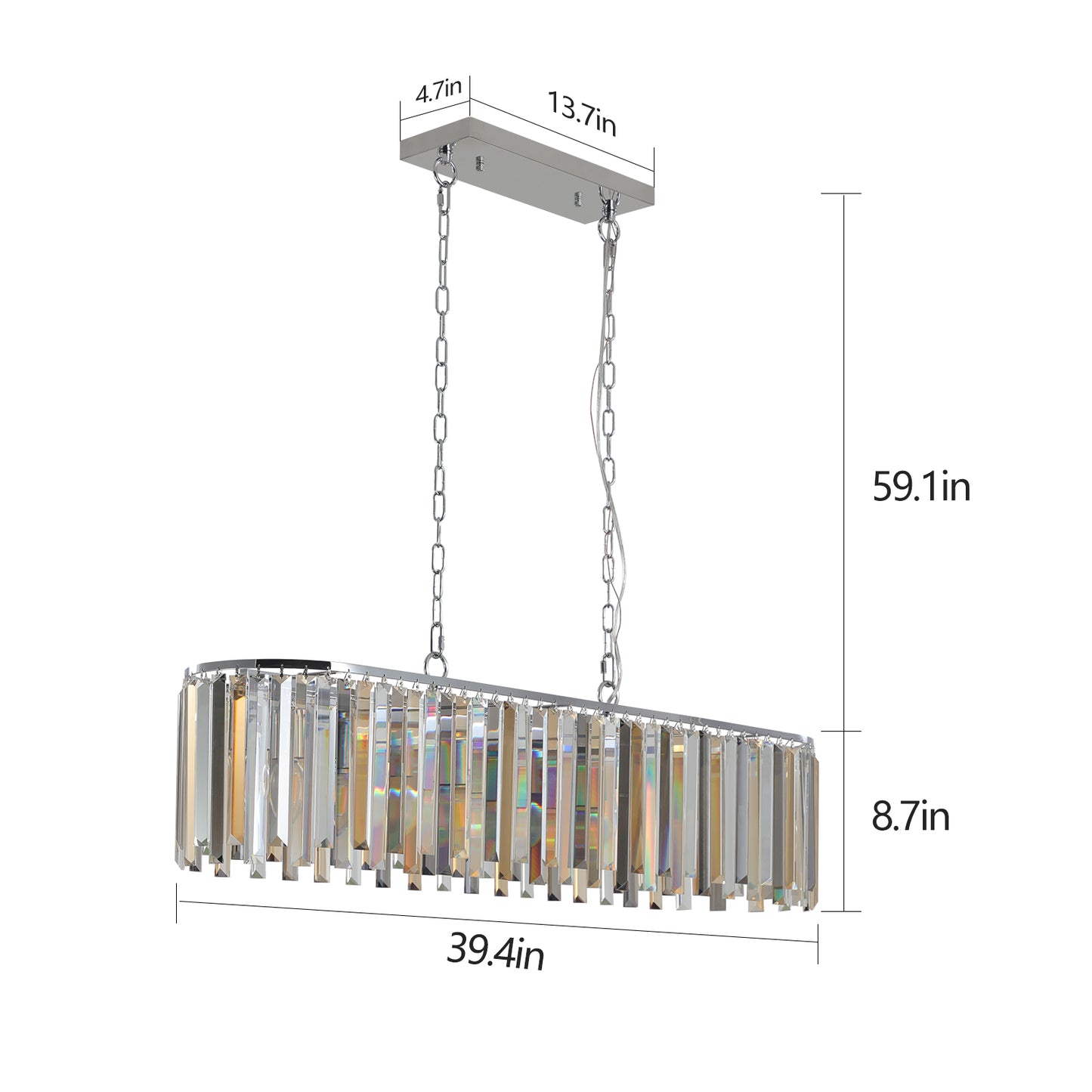 28062421 Modern Oval Crystal ceiling chandelier Luxury Home Decor Light Fixture - jurk.store