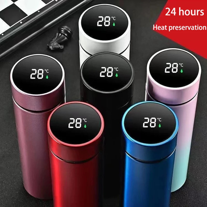 27062440 500Ml Digital Thermos Bottle Smart Cup With Temperature Display 304 Stainless Steel Vacuum Insulated Intelligent Coffee Cup - jurk.store