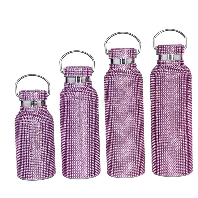 27062482 Keep Hot And Cold Diamond Jewelry Thermos Bottle Fashion Stainless Steel Water Bottle Free Shipping Girls Thermo Cup Tea Coffee - jurk.store