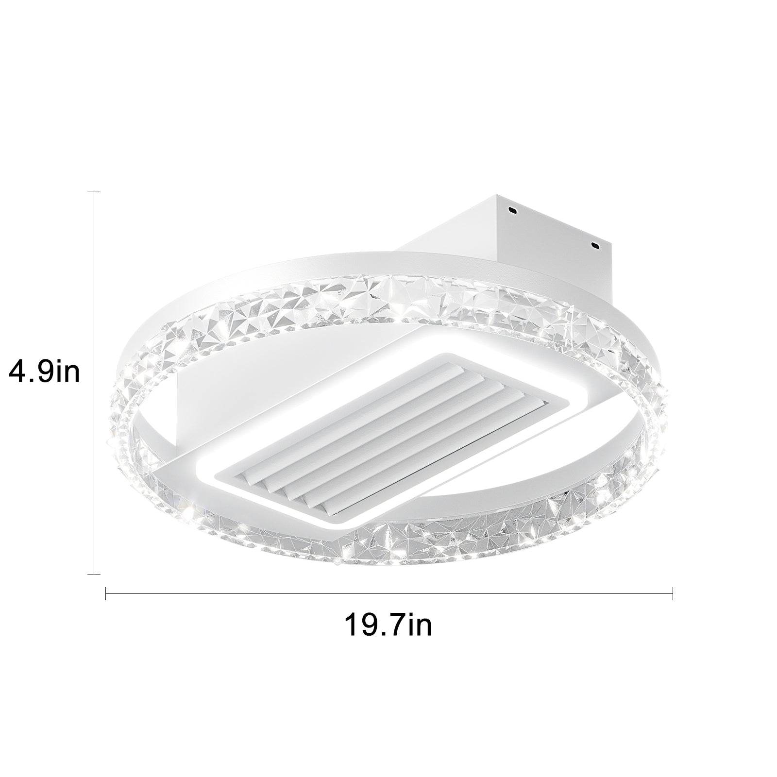 27062435 Bladeless Fan Lamp With Lights Dimmable  LED - jurk.store