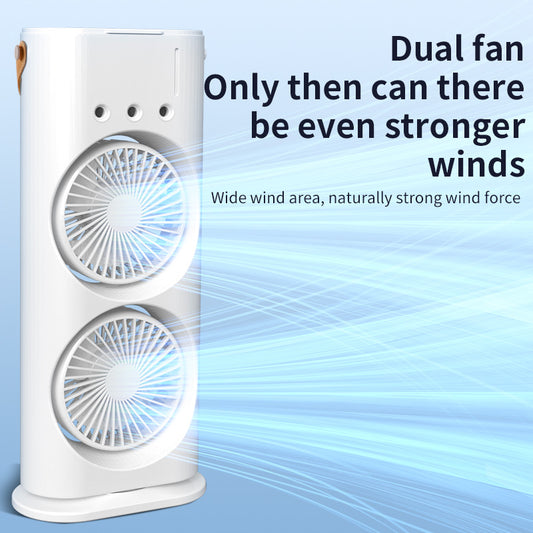 28062425 Personal Air Conditioner Double-Ended USB Rechargeable Portable Mini Air Conditioner Air Cooling Fan - jurk.store