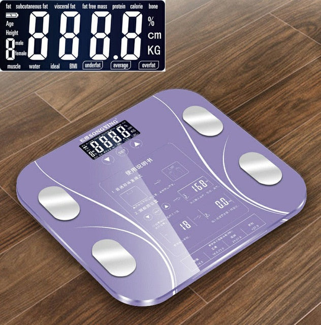 27062414 13 Body Index Electronic Smart Weighing Scales Bathroom Body Fat bmi Scale Digital Human Weight Mi Scales Floor lcd display - jurk.store