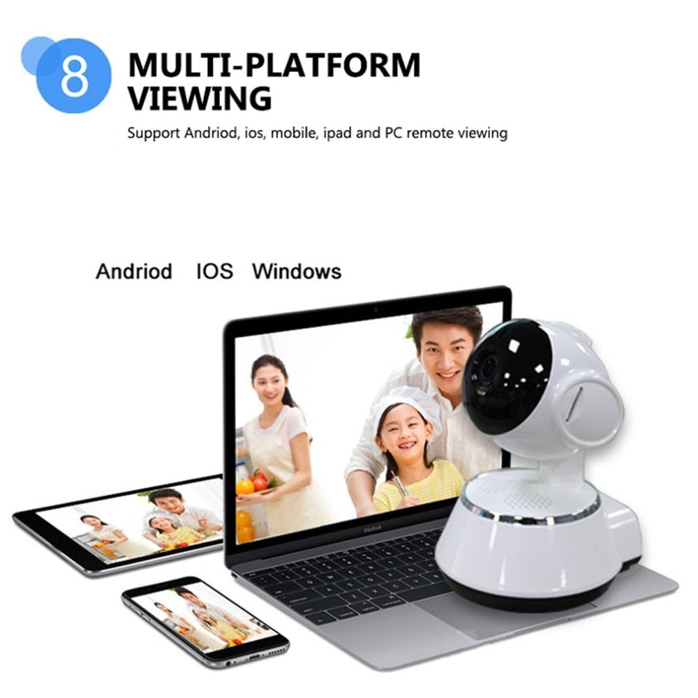 27062421 Baby Monitor Portable WiFi IP Camera 720P HD Wireless Smart Baby Camera Audio Video Record Surveillance Home Security Camera - jurk.store