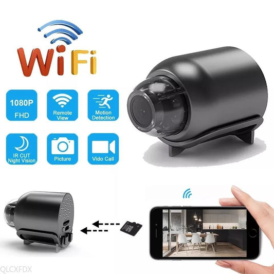 28062450 X5 1080P HD Mini Camera WiFi Home Monitor Indoor Safety Security Surveillance Night Vision Camcorder IP Cam Audio Video Recorder - jurk.store