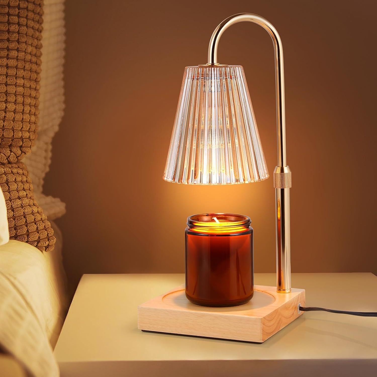 28062414 New adjustable timed wax melting lamp with dual purpose lighting function, simple and smokeless  aromatherapy  Candle Warmer Lamp - jurk.store