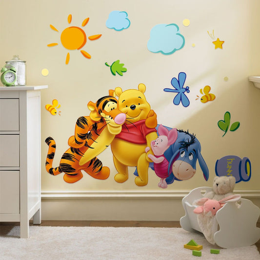 27062472 Kindergarten Children's Room Cartoon Zoo Bears Removable Wall Stickers - jurk.store